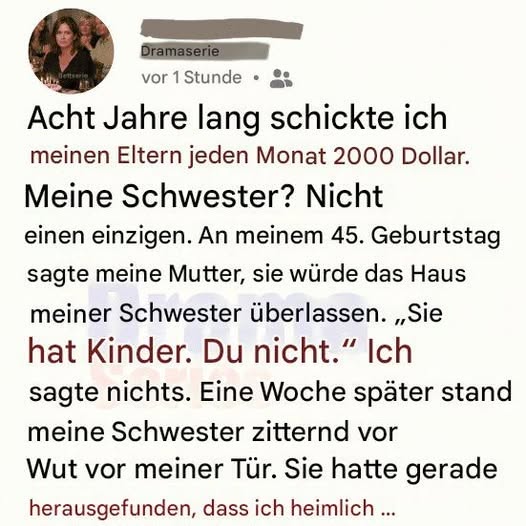 Acht Jahre lang kostete mein Aufenthalt 2.000 US-Dollar pro Monat, aber ich bekam 45 Millionen Dollar für mein Haus.