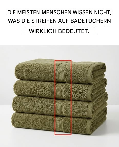 Das bedeuten die Linien auf Badetüchern wirklich.