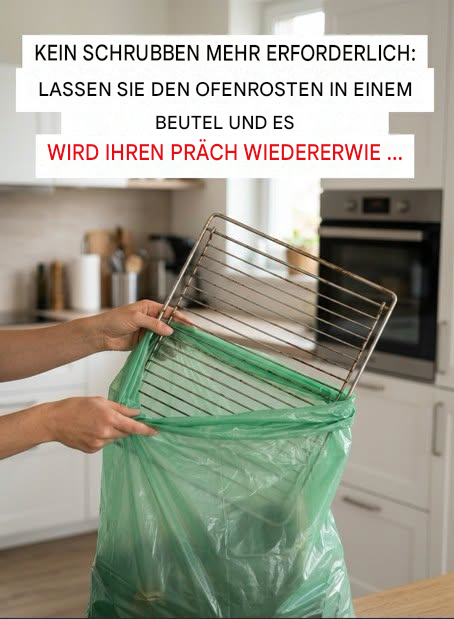 Vergessen Sie den Schwamm: Mit diesem Trick bringen Sie Ihren Backofenrost mühelos wieder zum Glänzen.
