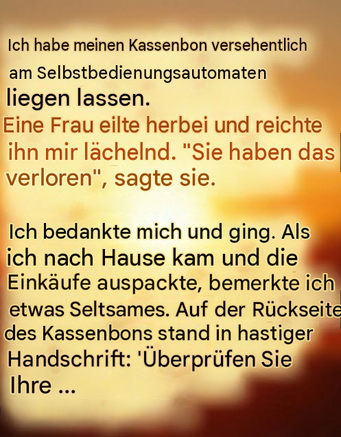 Einkaufsbummel, der mit einer freundlichen Geste endete