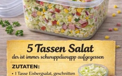 5-Tassen-Salat – ruckzuck fertig & perfekt für jede Party 