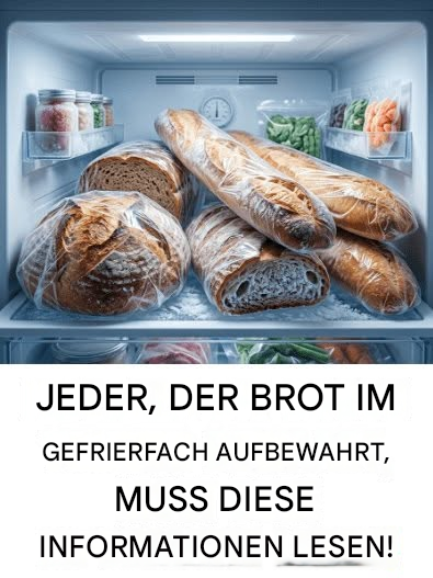 Jeder, der Brot im Gefrierschrank aufbewahrt, sollte diese Informationen lesen.