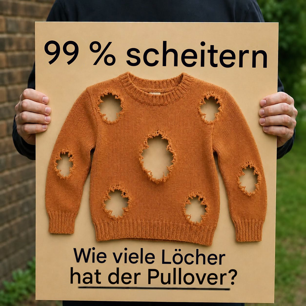 Die Herausforderung, die alle verrückt macht: Gehörst du zu den 1 %, die Erfolg haben?