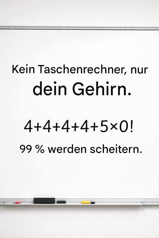 95 % der Menschen machen diese Berechnungen falsch…