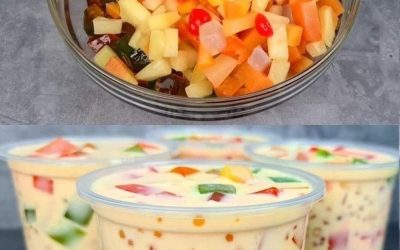Fruchtiges Tapioka-Gelee-Getränk
