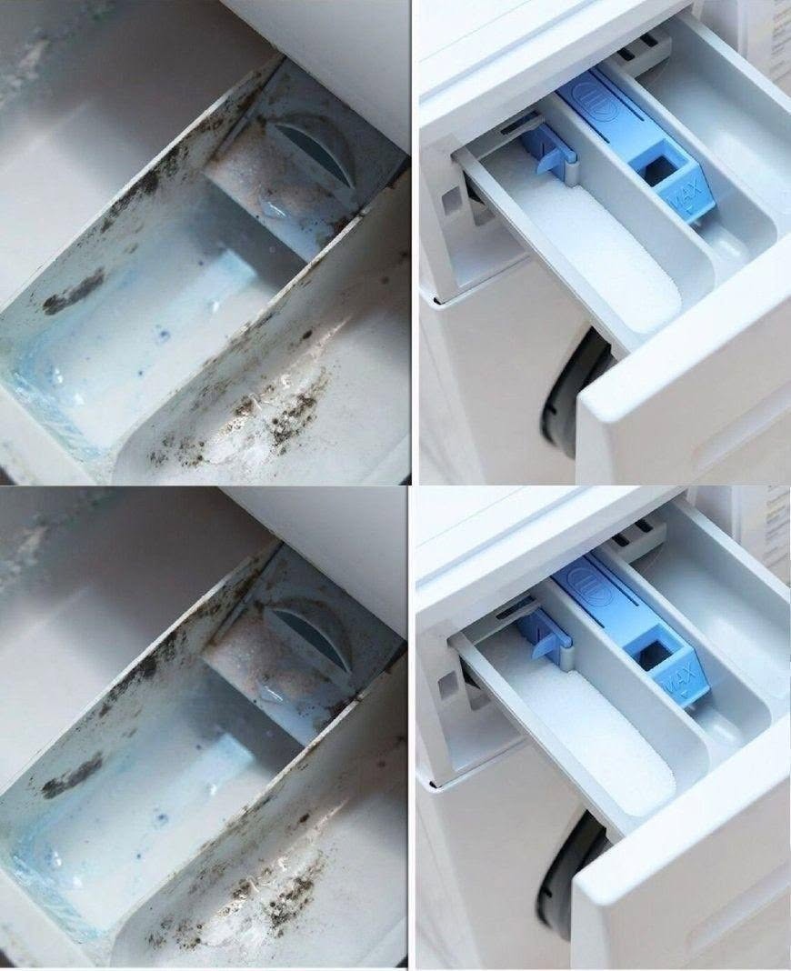 Der geniale Trick zum Reinigen der Waschmittelschublade der Waschmaschine