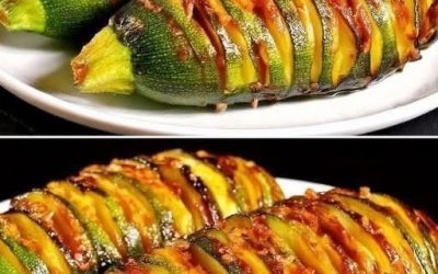 Hasselback-Zucchini aus der Heißluftfritteuse: Zart, knusprig und unglaublich lecker