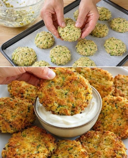 In Null komma nichts fertig, einfache Zucchini-Bratlinge