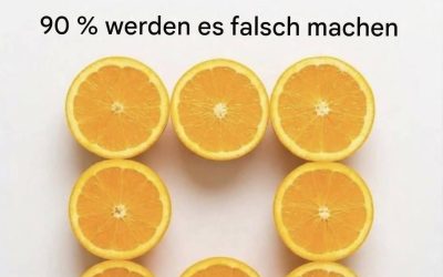 Wie viele Orangen sind auf diesem Bild?