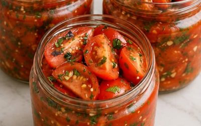 Koreanische Tomaten. Ihr Geschmack ist unvergleichlich und sie halten sich perfekt bis Neujahr!
