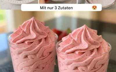 Ultracremige Erdbeermousse – Nur 3 Zutaten & ein umwerfendes Ergebnis
