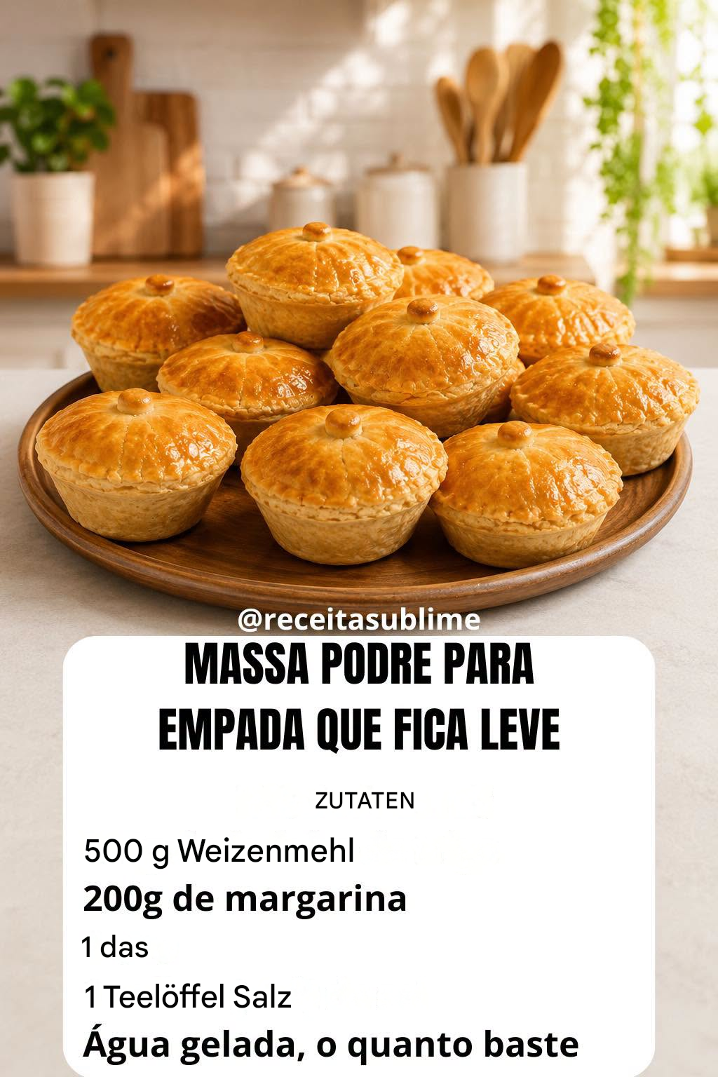 Mürbeteig für Empanadas – leicht, knusprig und zartschmelzend