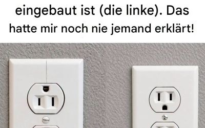 Grund dafür, dass manche Steckdosen verkehrt herum installiert sind