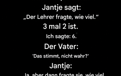 Johnny bekam in Mathe 8 von 20 Punkten, aber seine Erklärung brachte seinen Vater zum Lachen.