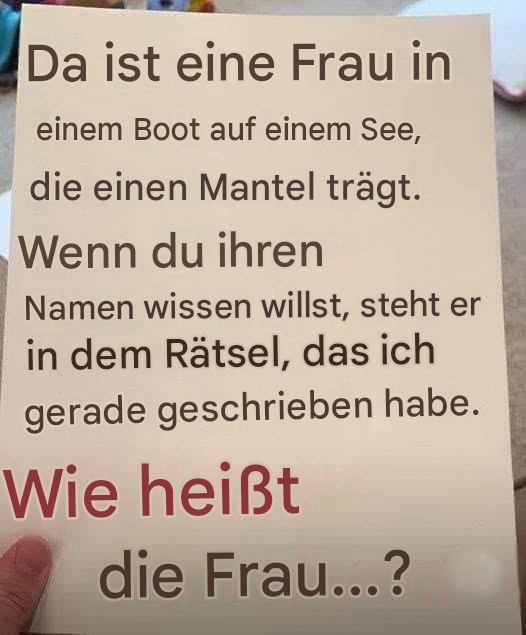Das rätselhafte Geheimnis der Frau im Boot