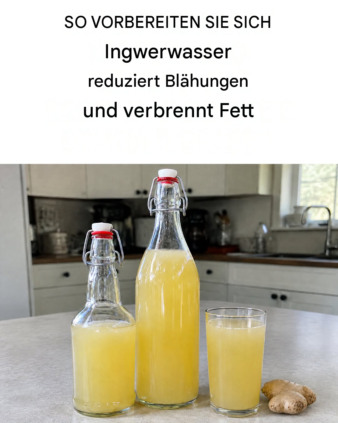 Wie man Ingwerwasser zubereitet, um Bauchfett zu verbrennen