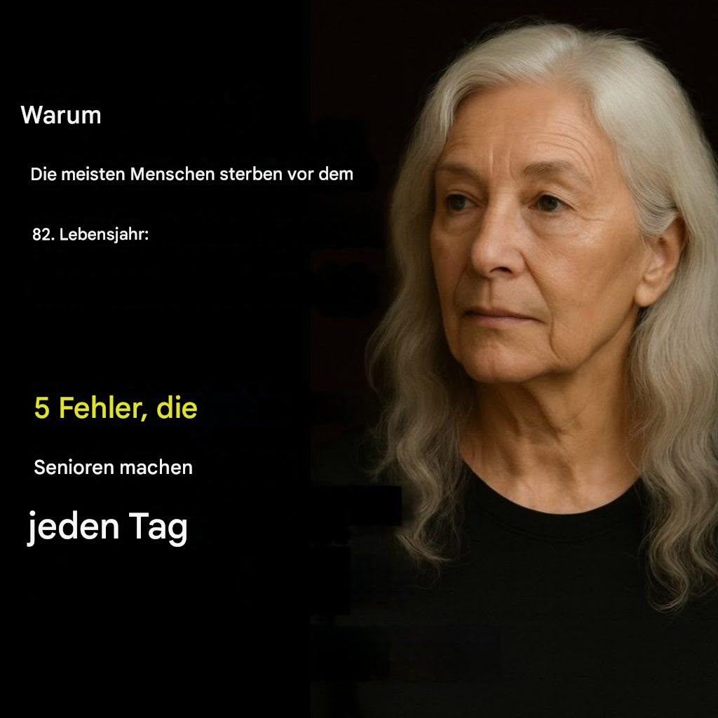 Warum die meisten Menschen vor dem 82. Lebensjahr sterben: 5 Fehler, die ältere Menschen täglich machen