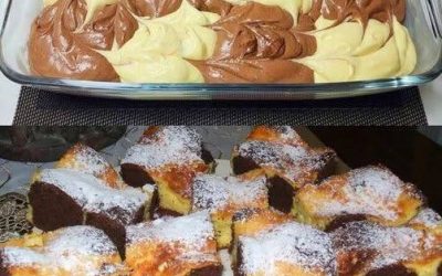 Tag und Nacht Kuchen in 10 Minuten im Ofen