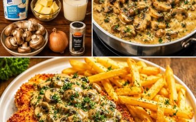 Schwarzwälder Jägersauce mit 300 g Champignons, hammerleckere Sauce!