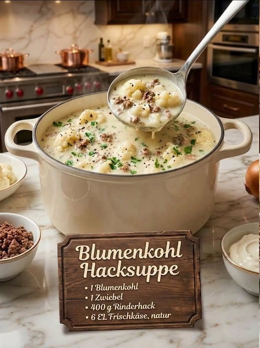 Blumenkohl Hacksuppe