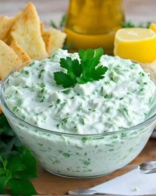 Cremige Kräutersauce (Tzatziki-Art)