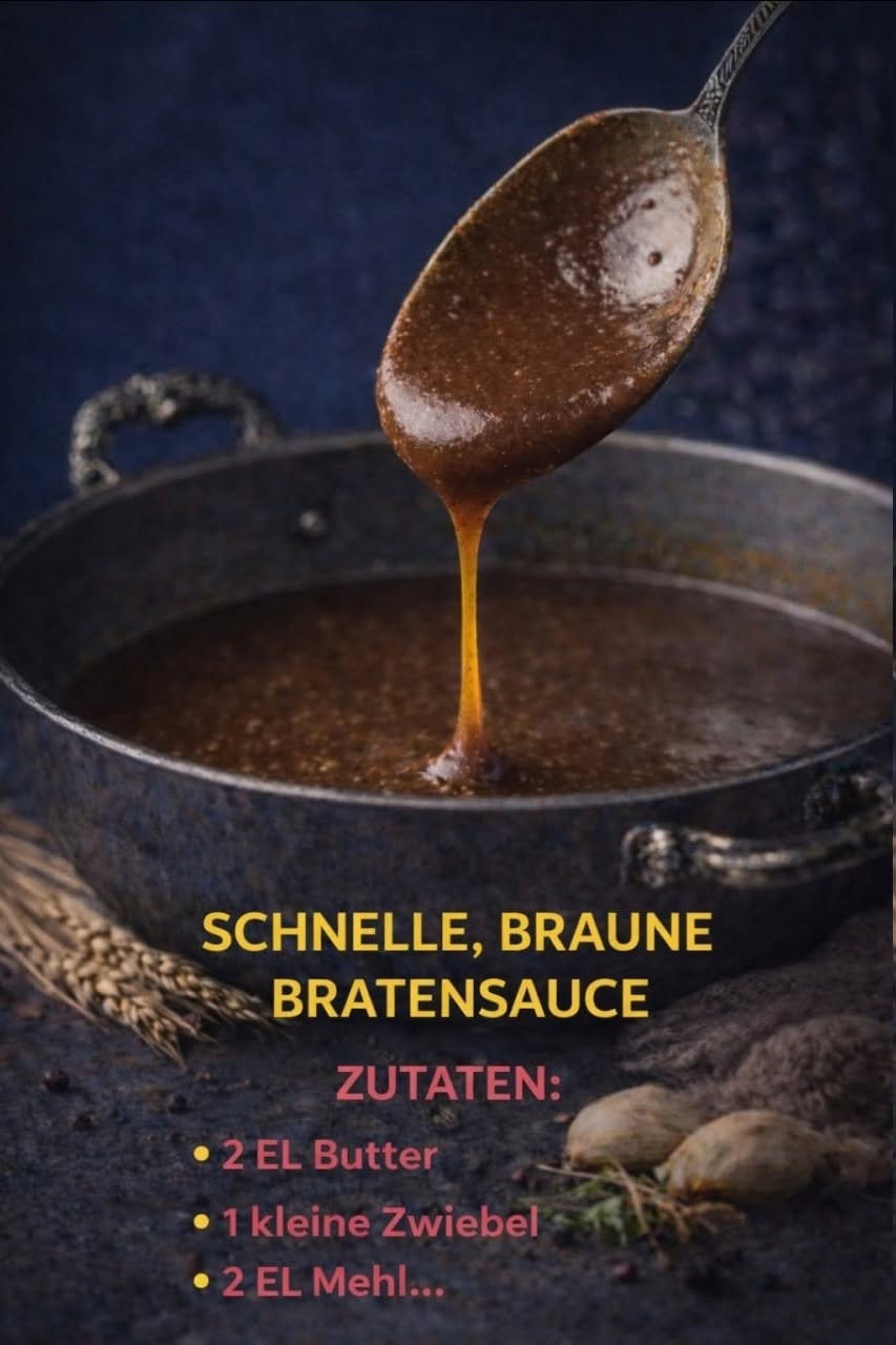Schnelle, braune Bratensauce – Wie bei Oma!