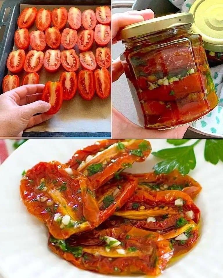 Getrocknete Tomaten in Öl: Das Rezept mit Tipps und Tricks für die Zubereitung zu Hause. Das Rezept findet sich im ersten Kommentar.