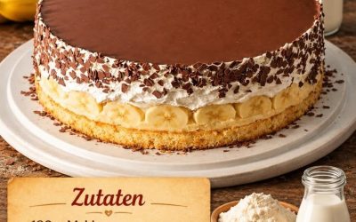 Diese cremige Bananentorte macht wirklich süchtig!
