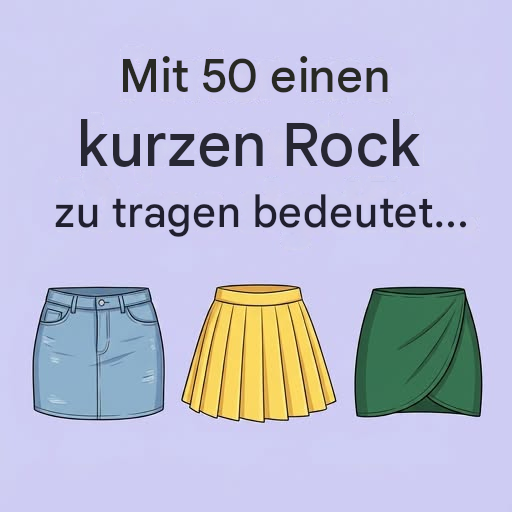 Einen Minirock mit 50 tragen: Was diese Wahl wirklich über dich aussagt