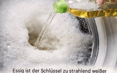Essig ist der Schlüssel zu strahlend weißer Wäsche und weichen Handtüchern, doch die meisten verwenden ihn falsch. So geht’s richtig.